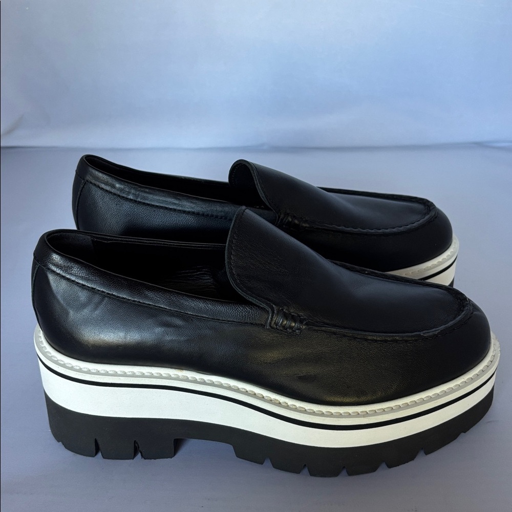 Cappelletti Leather Taormina platform Loafers made in Italy NWOT